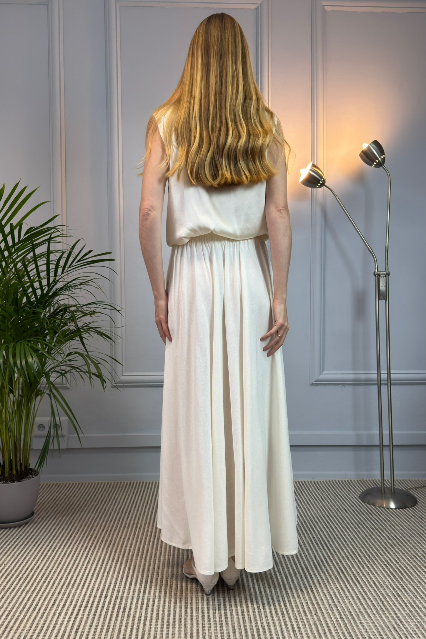 Lniana Spódnica Maxi