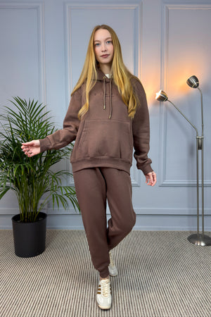 Komplet dresowy „SIMPLY” – czekoladowy