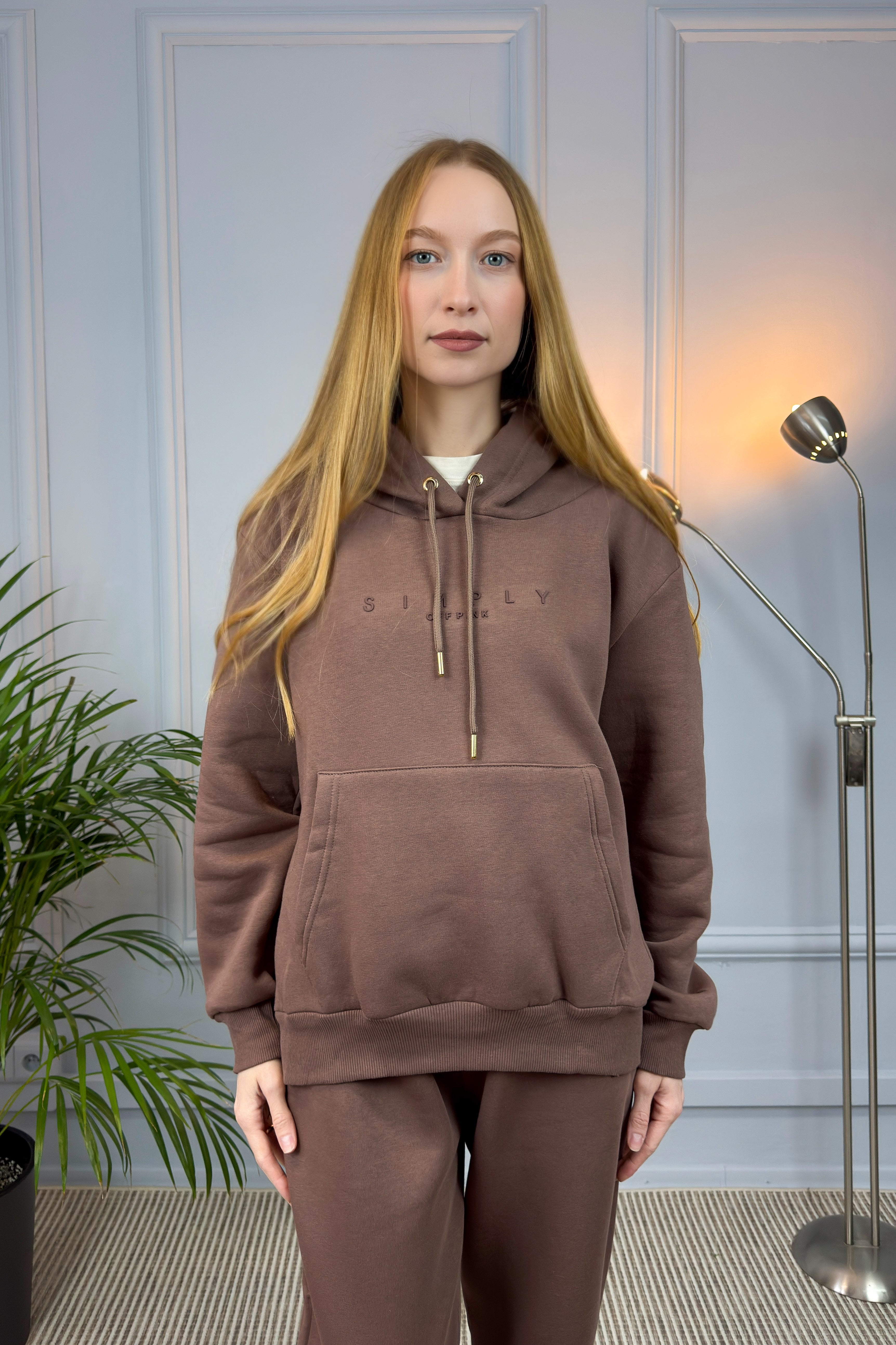 Komplet dresowy „SIMPLY” – czekoladowy